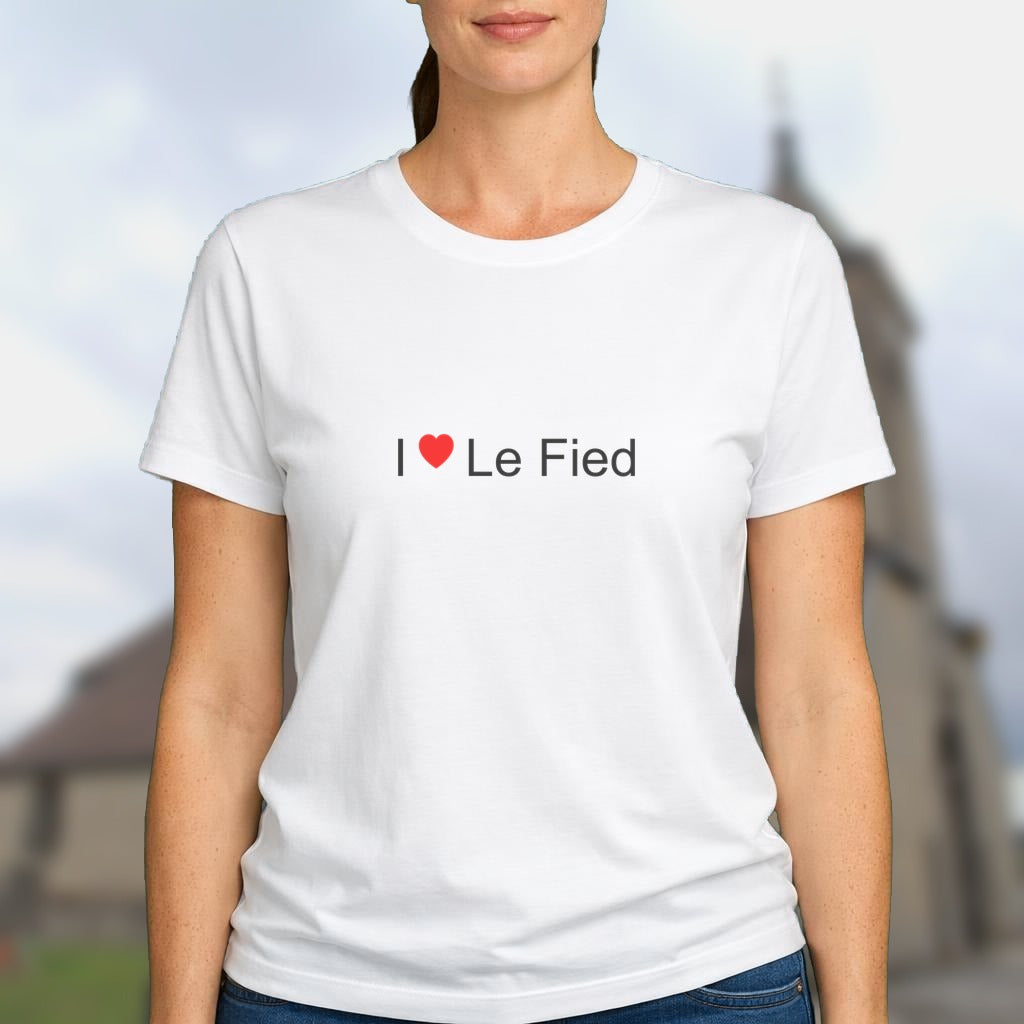 T-shirt I love le fied