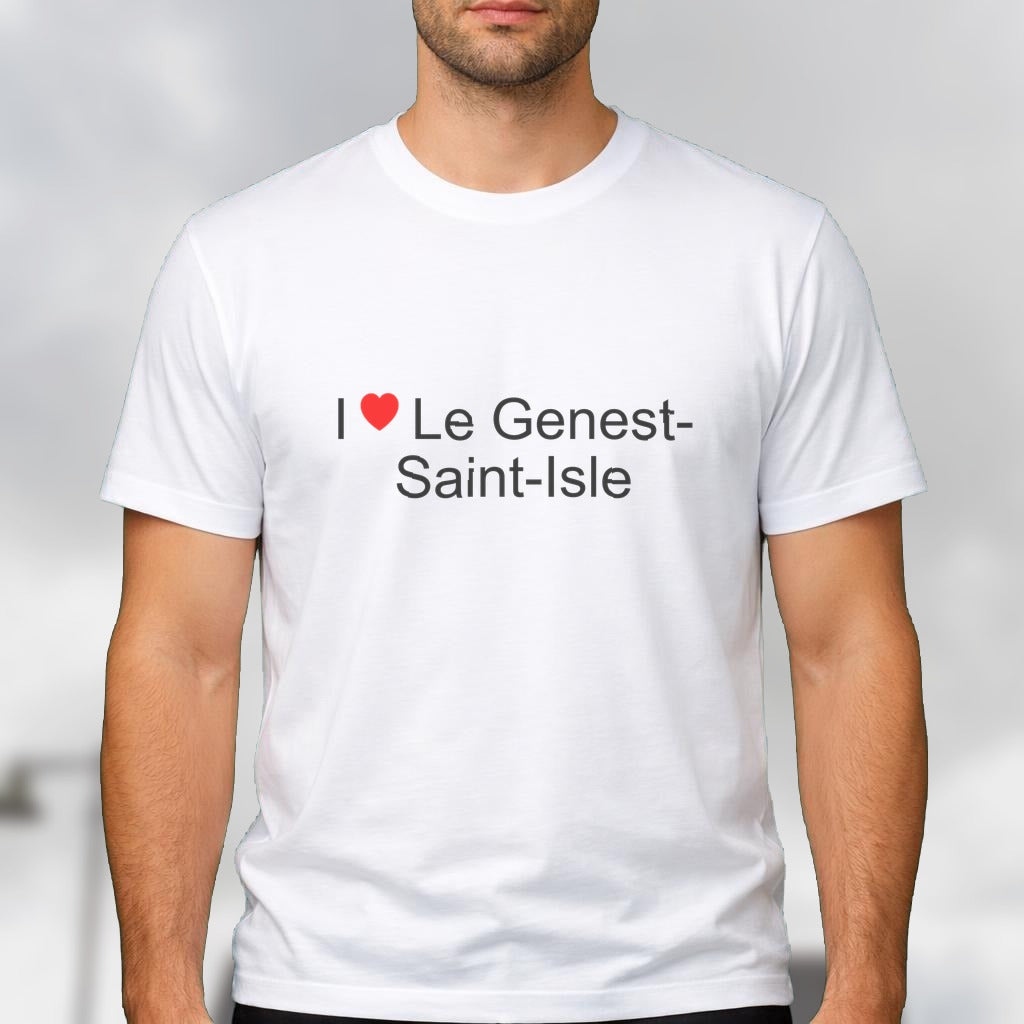 T-shirt I love le genest-saint-isle