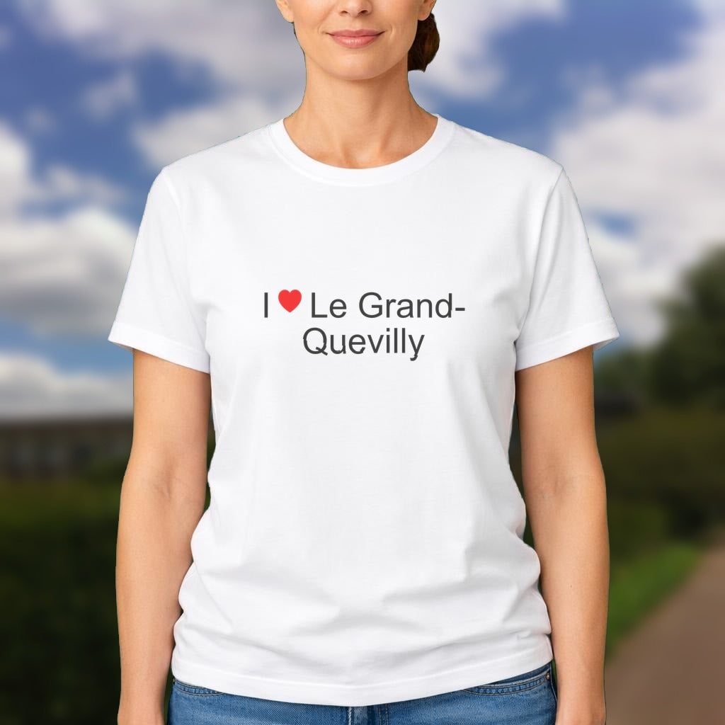 T-shirt I love le grand-quevilly - cadeau souvenir Seine-Maritime par Citeeshirt