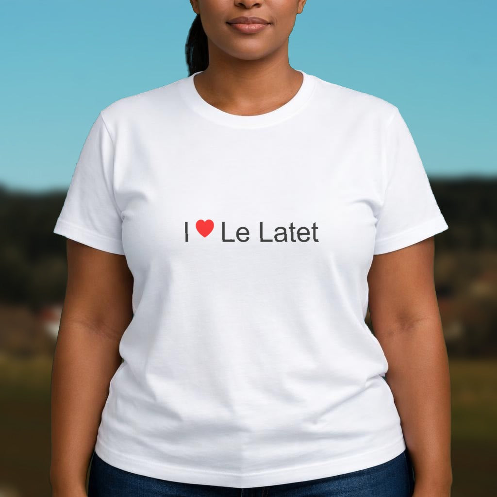 T-shirt I love le latet