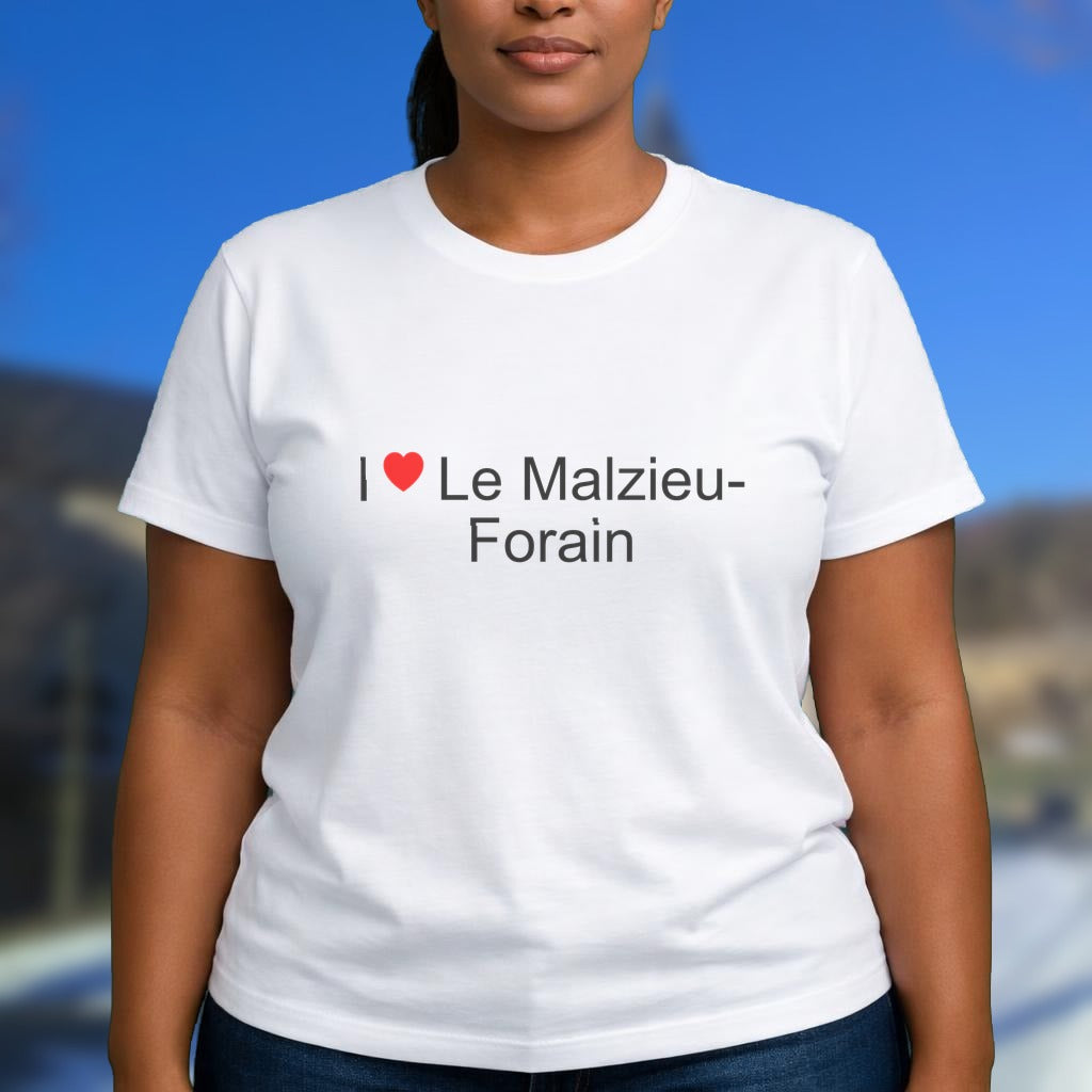 T-shirt I love le malzieu-forain