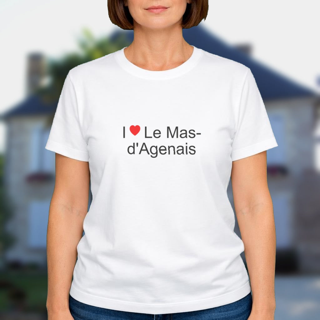 T-shirt I love le mas-d'agenais