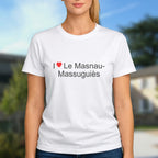 T-shirt I love le masnau-massuguiès