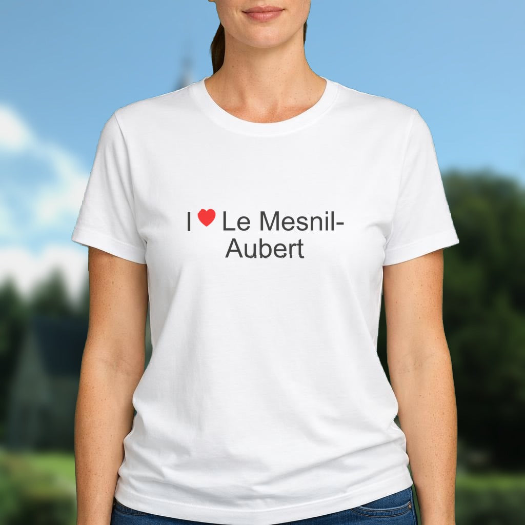T-shirt I love le mesnil-aubert
