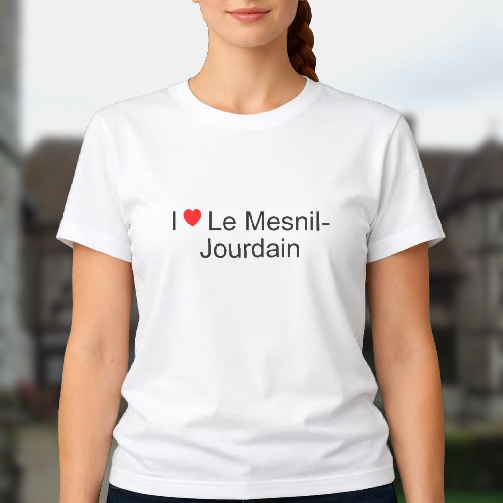 T-shirt I love le mesnil-jourdain