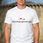 T-shirt I love le montsaugeonnais