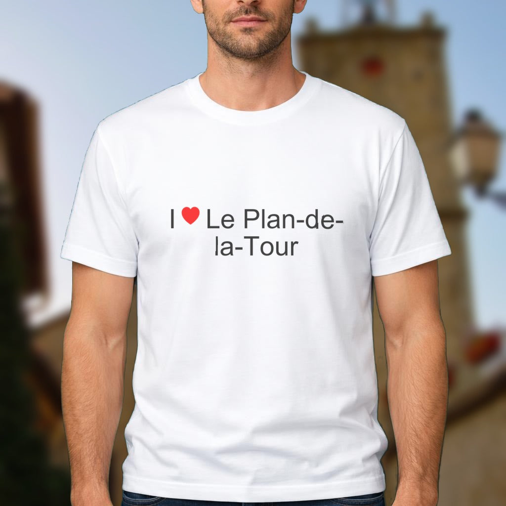 T-shirt I love le plan-de-la-tour