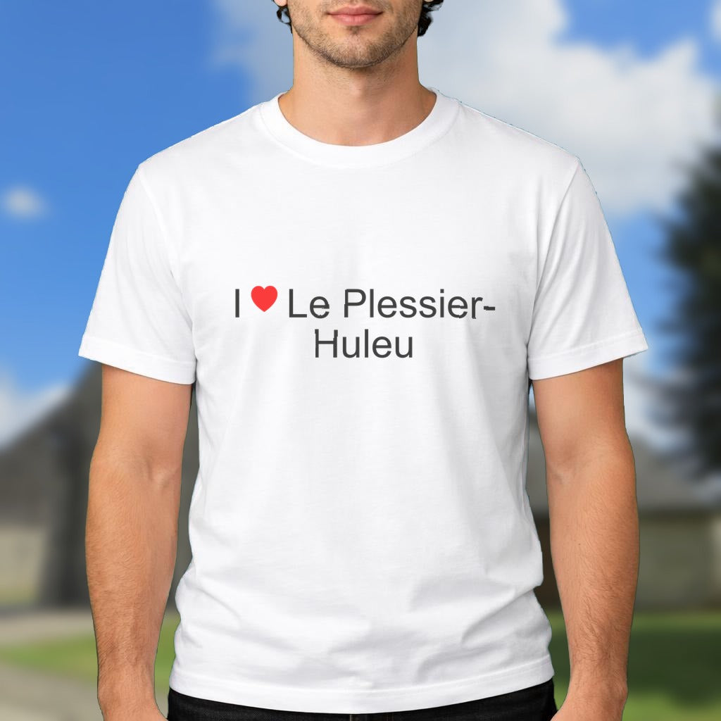 T-shirt I love le plessier-huleu
