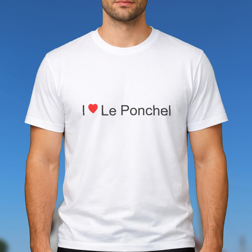 T-shirt I love le ponchel