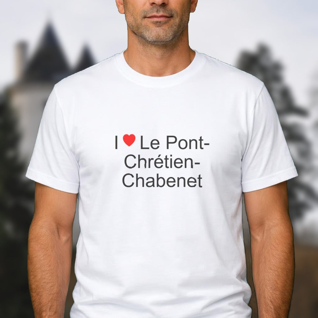 T-shirt I love le pont-chrétien-chabenet