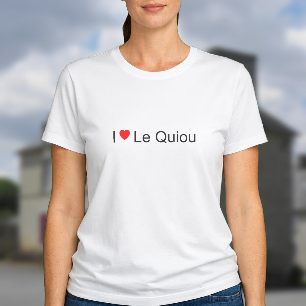 T-shirt I love le quiou