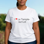 T-shirt I love le temple-sur-lot