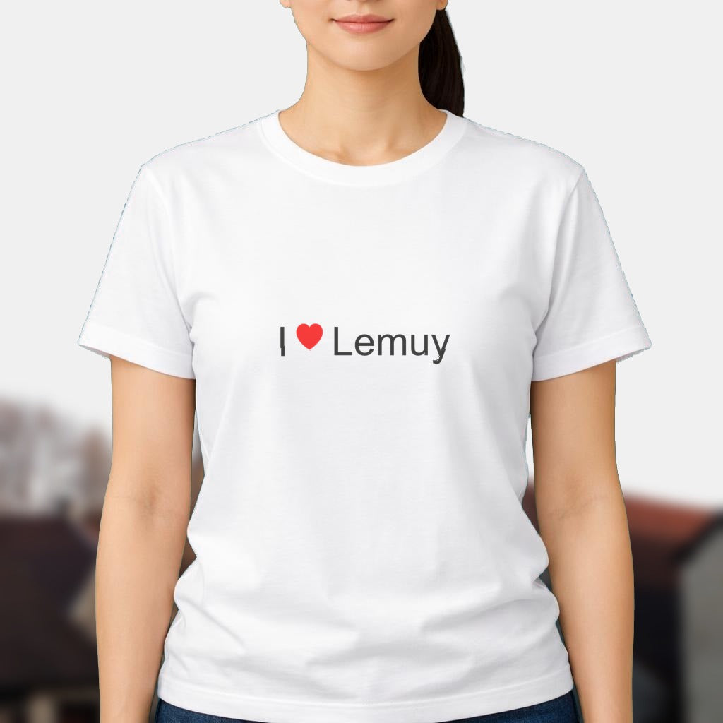 T-shirt I love lemuy