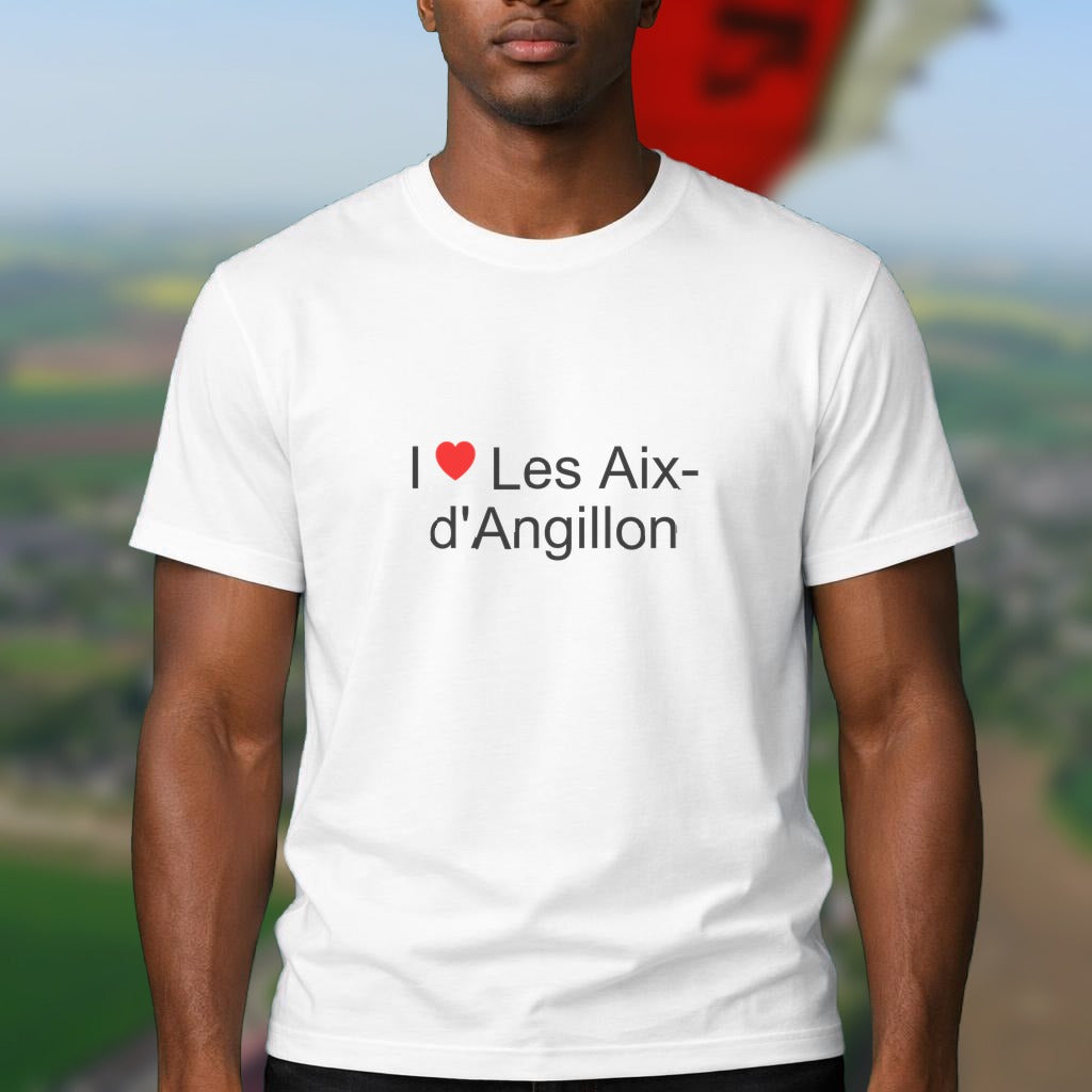 T-shirt I love les aix-d'angillon