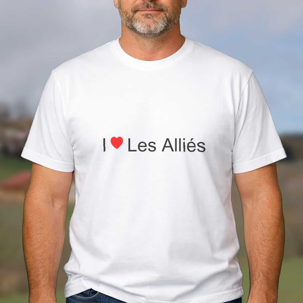 T-shirt I love les alliés