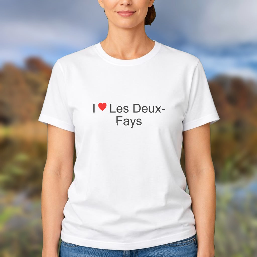 T-shirt I love les deux-fays
