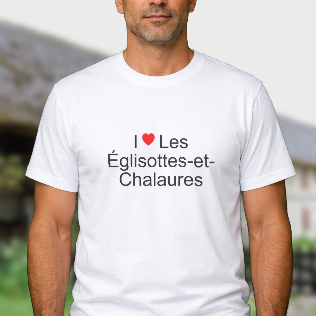 T-shirt I love les églisottes-et-chalaures