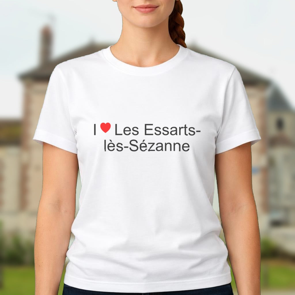 T-shirt I love les essarts-lès-sézanne