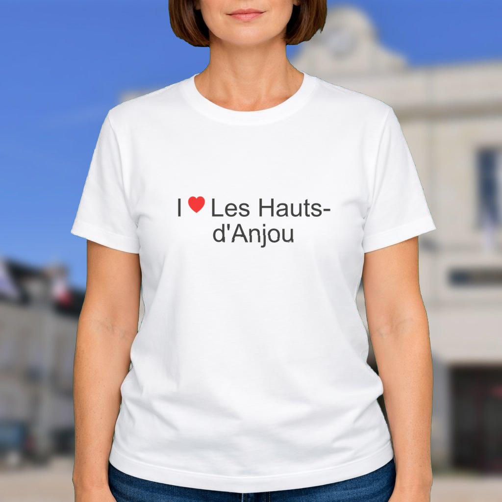 T-shirt I love les hauts-d'anjou