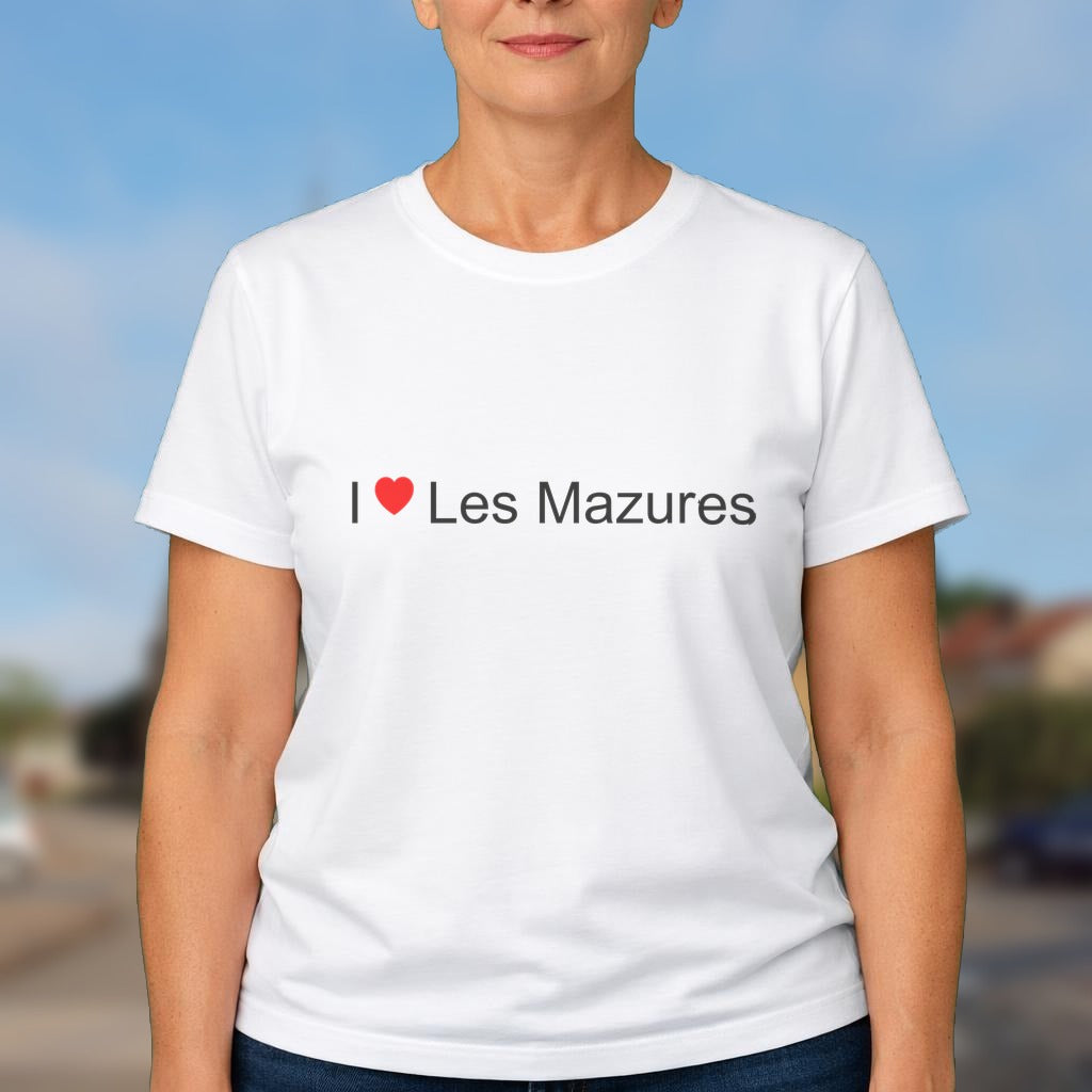 T-shirt I love les mazures