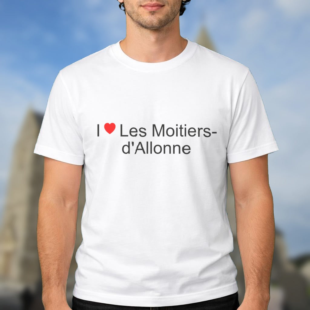 T-shirt I love les moitiers-d'allonne