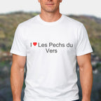 T-shirt I love les pechs du vers