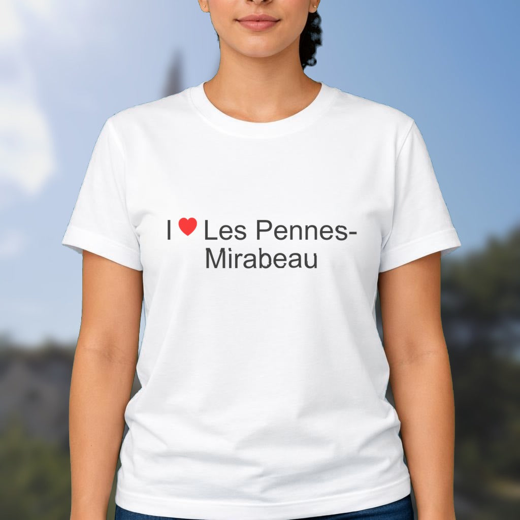 T-shirt I love les pennes-mirabeau