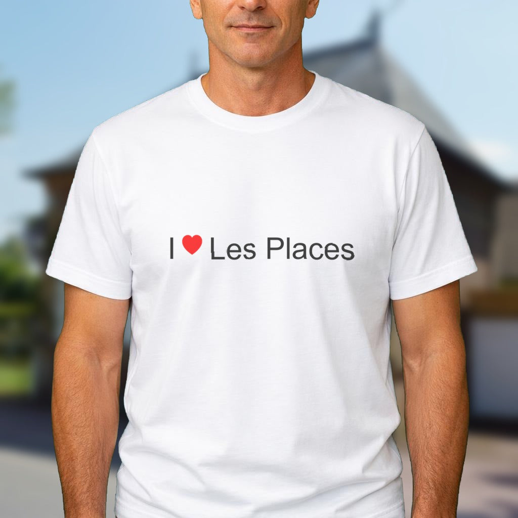 T-shirt I love les places