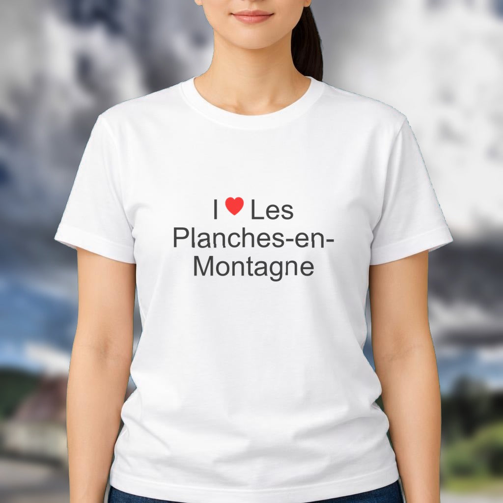 T-shirt I love les planches-en-montagne