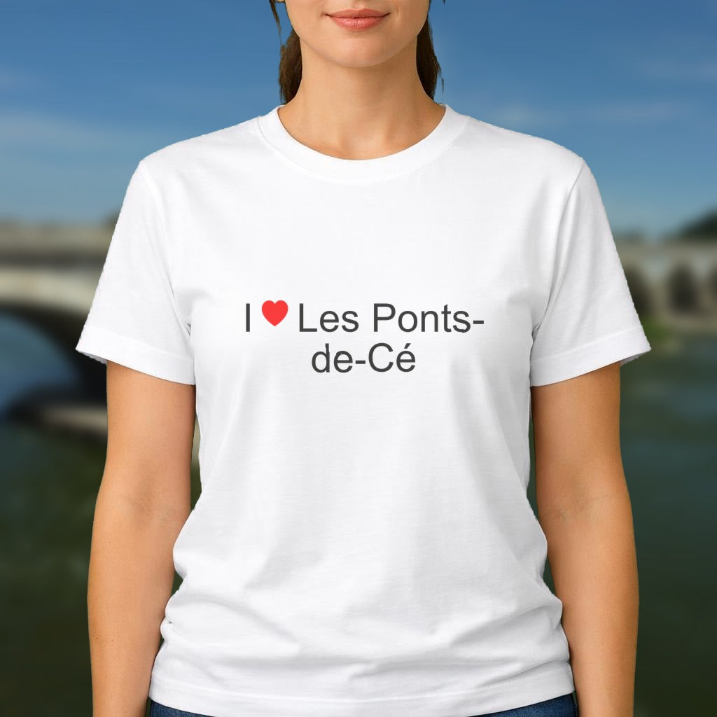 T-shirt I love les ponts-de-cé