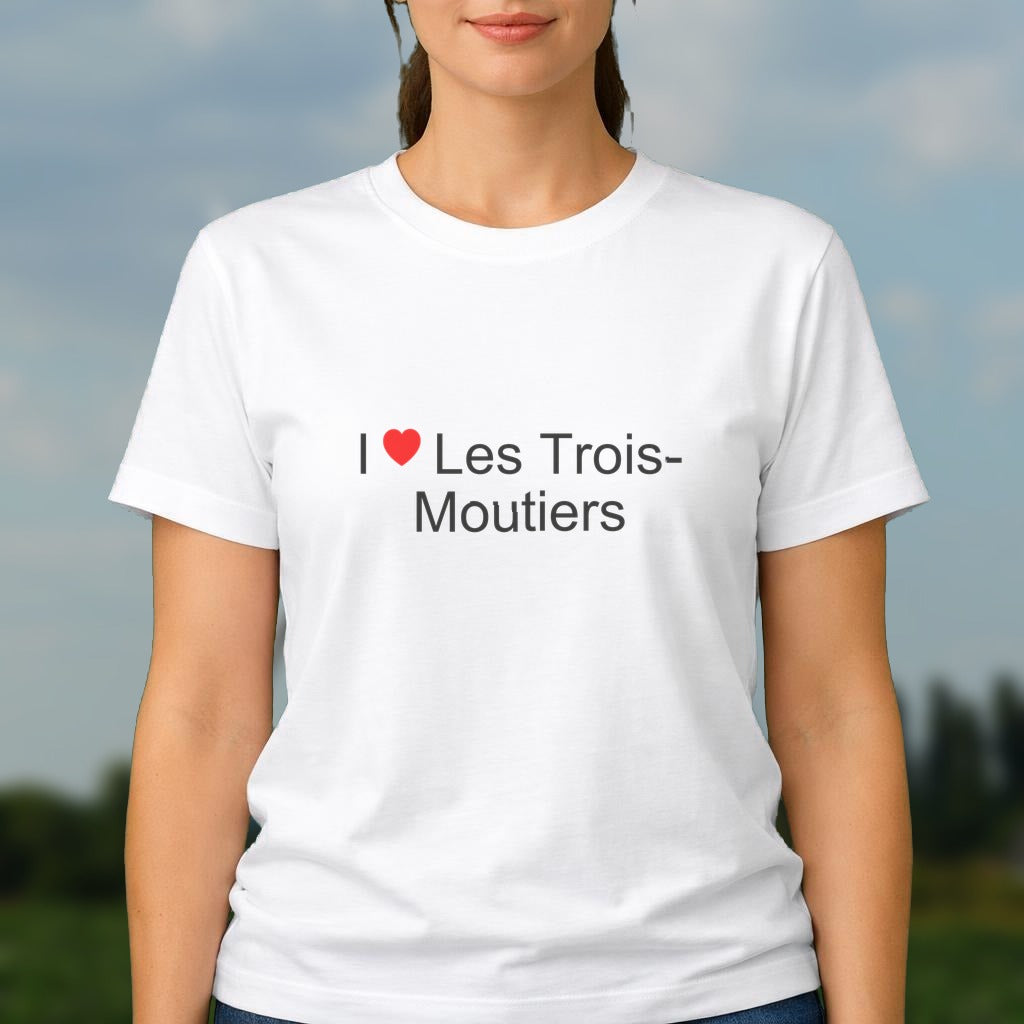 T-shirt I love les trois-moutiers