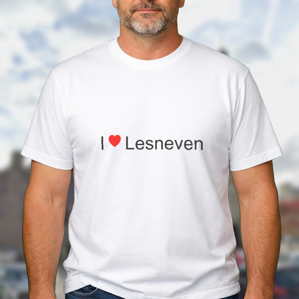 T-shirt I love lesneven