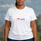 T-shirt I love letia