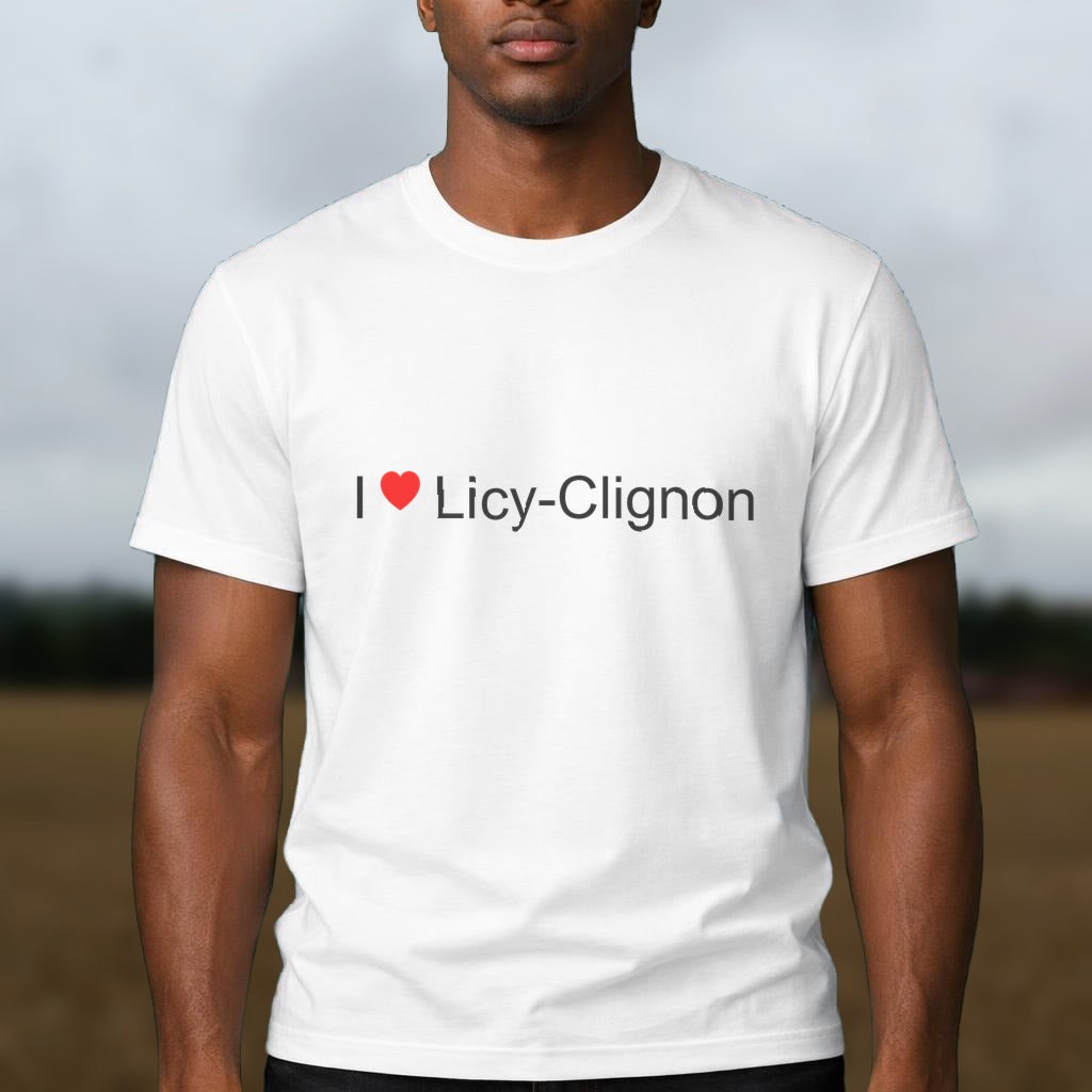 T-shirt I love licy-clignon