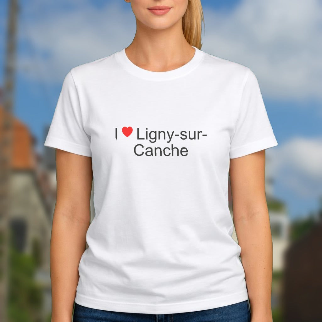 T-shirt I love ligny-sur-canche