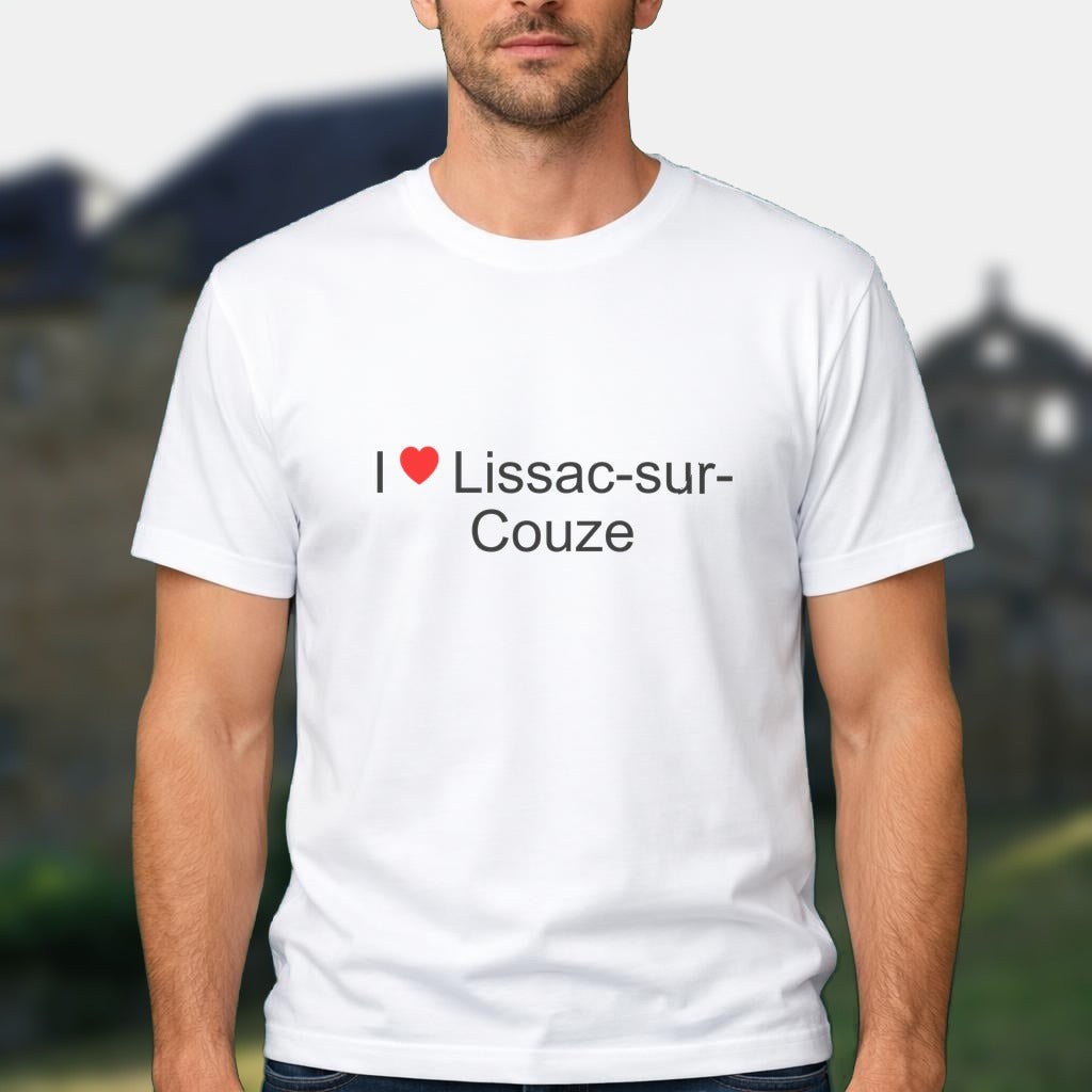 T-shirt I love lissac-sur-couze
