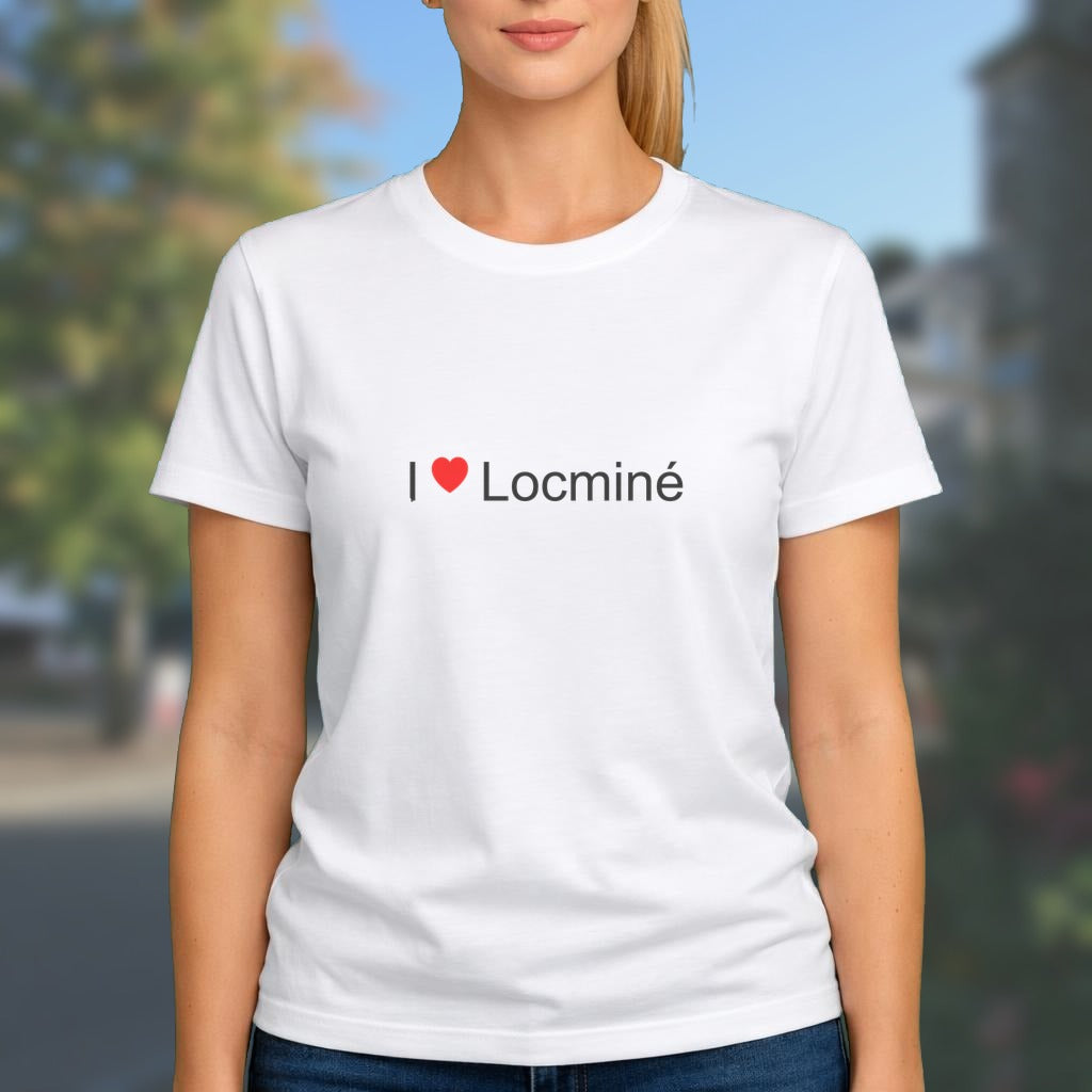 T-shirt I love locminé