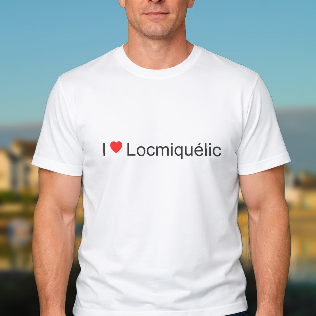 T-shirt I love locmiquélic