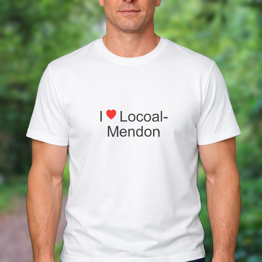 T-shirt I love locoal-mendon