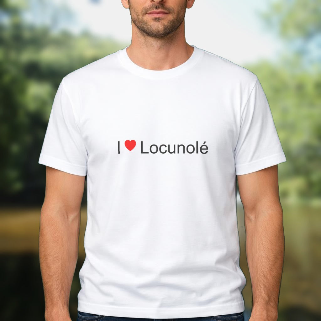 T-shirt I love locunolé