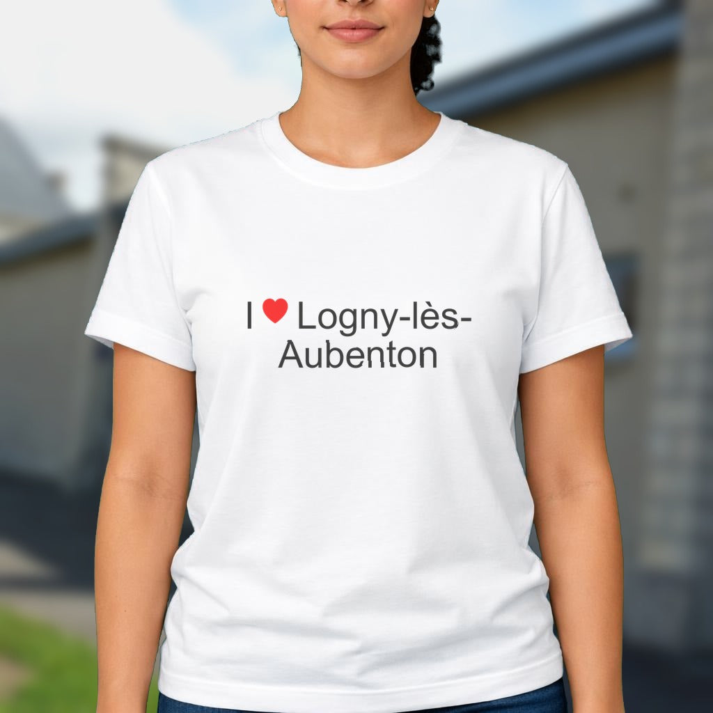 T-shirt I love logny-lès-aubenton