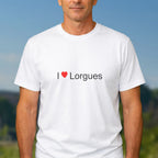 T-shirt I love lorgues