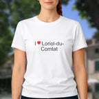 T-shirt I love loriol-du-comtat