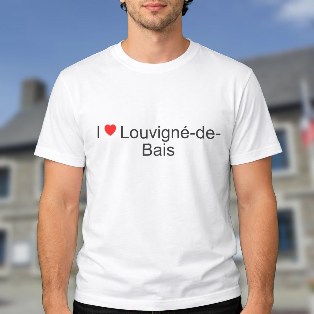 T-shirt I love louvigné-de-bais