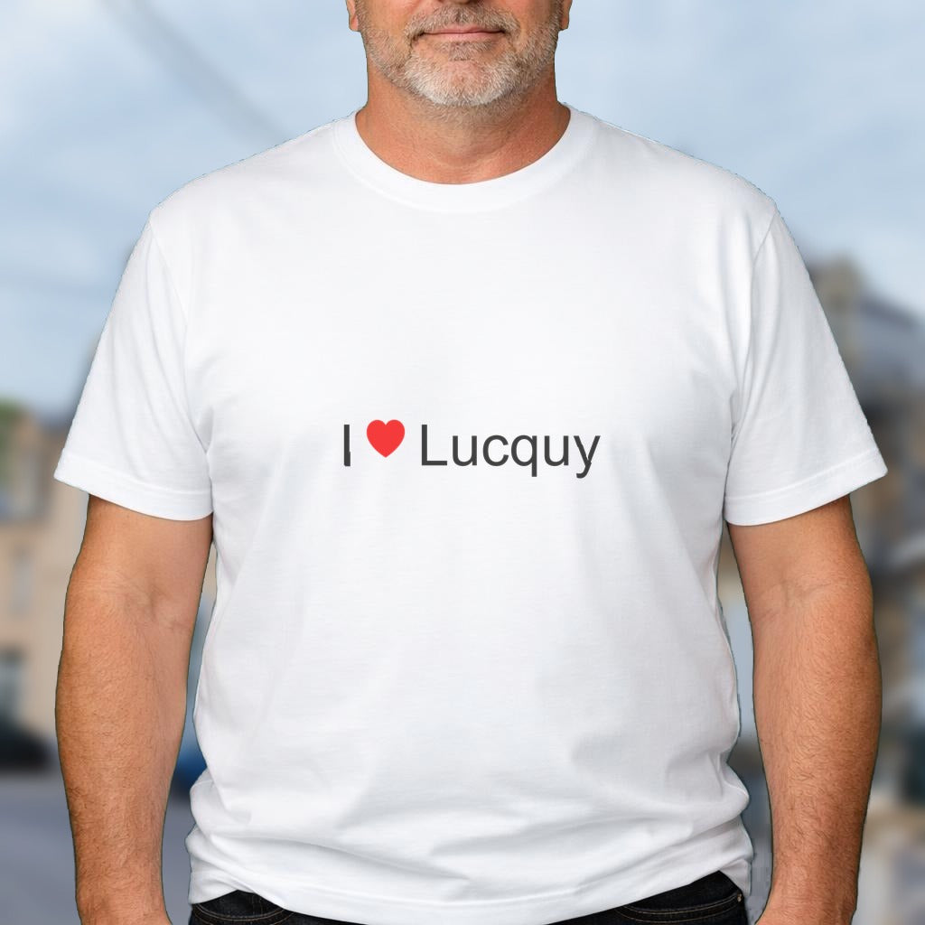 T-shirt I love lucquy