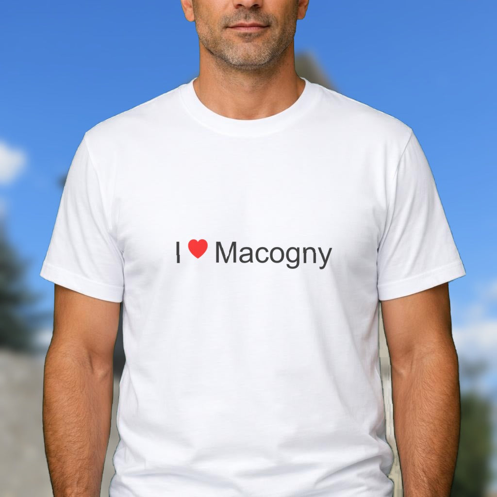 T-shirt I love macogny