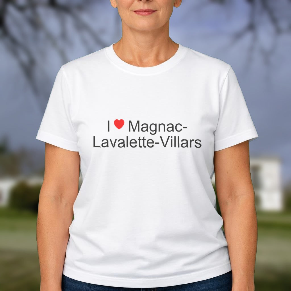 T-shirt I love magnac-lavalette-villars