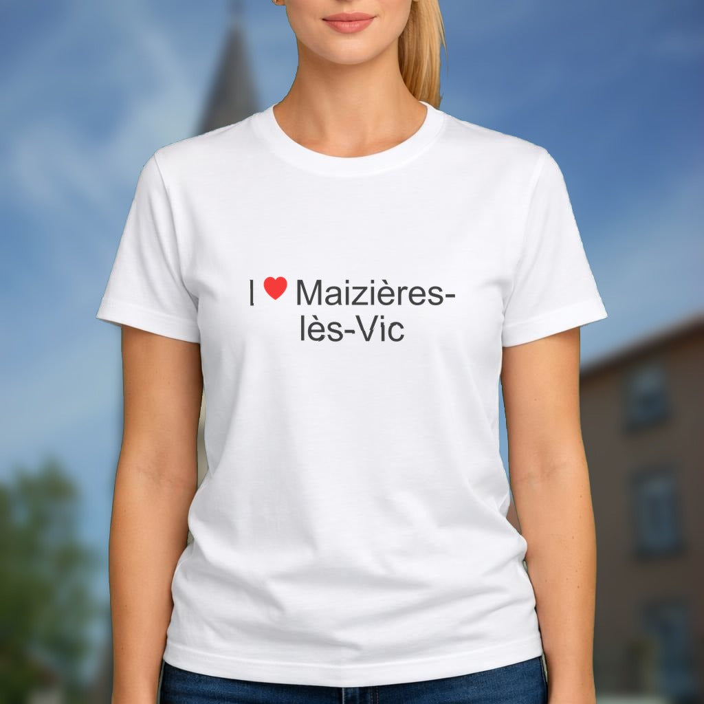 T-shirt I love maizières-lès-vic