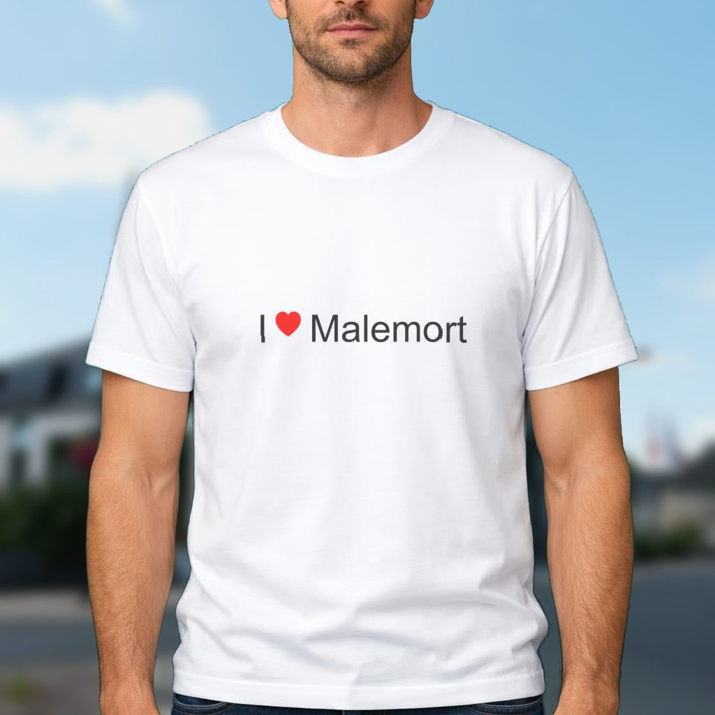T-shirt I love malemort