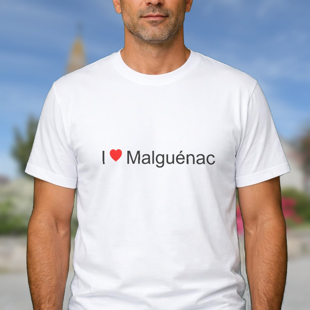 T-shirt I love malguénac